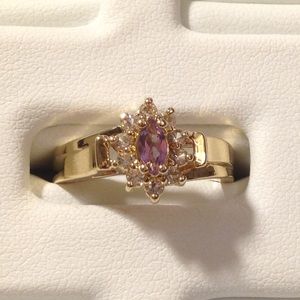 Gold Amethyst Ring